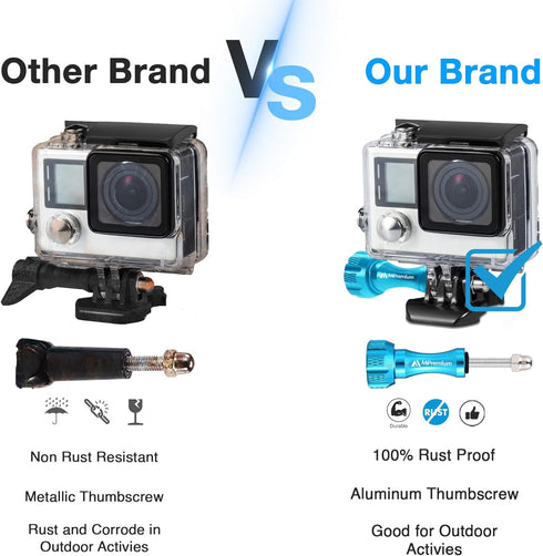 MiPremium Waterproof Housing Case for GoPro Hero 4 & 3+ Underwater Protective Diving Shell Cage Mount Accessories with Aluminium Screw & Quick Rel...