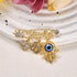 SANDOO AYATUL KURSI Allah Pin - Turkish Evil Eye Pin,Crown Hand Protection Blessing Brooch Amulet with Rhinestone, Muslim Gifts Islamic Jewelry fo...