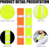 4 Packs Yellow High Visibility Safety Seat Belt Cover Reflective Seat Belt Covers for Cars Trucks Seat Belt Compliance 17.7” x 2.7”...