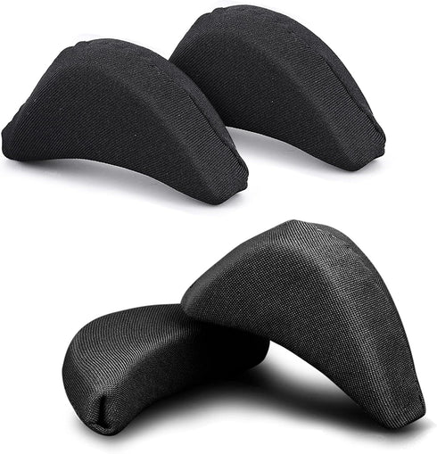 Sibba 4 Pieces Toe Filler Inserts Unisex Breathable Soft Big Toe Plug Forefoot Pad Shoe Filler for High Heel Foot Pain Relief for Women Girls (Bla...