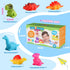 Baby Bath Toys for Toddlers 1-5, 6 Packs Light Up Floating Dinosaur Toys for Kids 1-5 Year Olds Boys Girls Birthday for Babies Age 1-5 Sensory Toy...