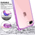 GeekZone iPhone 8 Plus Case, iPhone 7 Plus Case, Crystal Colorful Shock Absorption Technology Case Hard Back Panel TPU Bumper Drop Protection for ...