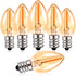 C7 LED Night Light Bulbs, 0.5W E12 Candelabra Base Candle Light Bulb Equivalent 5W/7W Incandescent Bulb Warm White 2200K , Mini Light Bulbs for Ch...