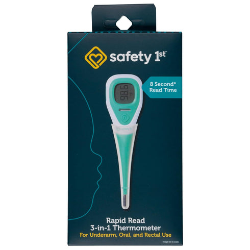 Safety 1st Rapid Read 3-In-1 Thermometer, Aqua, One Size...