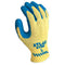 SHOWA Atlas KV300 Natural Latex Palm Coated Cut Resistant Safety Glove with Kevlar Liner, X-Large (1 Pair),Yellow/Blue...