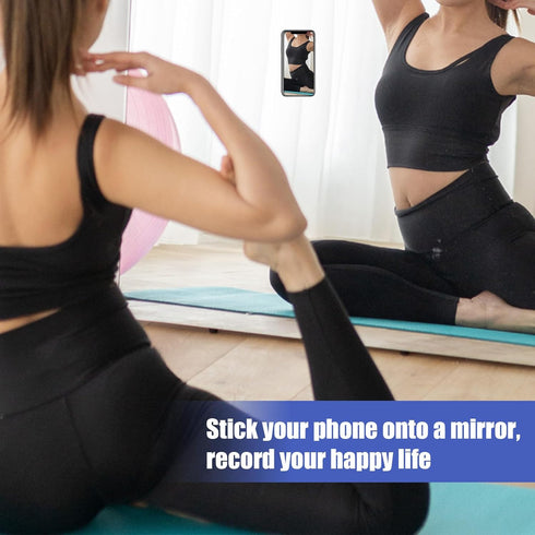 Double-Sided Suction Cup Phone Mount, Silicone Suction Phone Case Adhesive Sticky Phone Grip Hands-Free Phone Grip Silicone Phone Holder for iPhon...