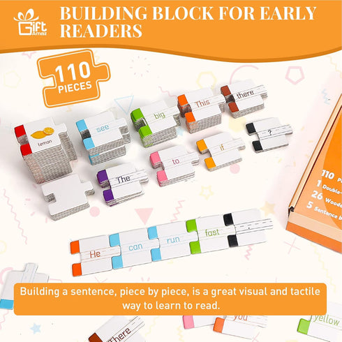 145 PCS Sentence Building for Kids, Sight Word Games Puzzle, Special Education Classroom Must Haves, Montessori Grammar Reading Game, Speech Thera...