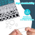 1228 Pcs 32 Size Clear Food Grade Silicone O Rings Assortment Kit with Pick and Hook,White Heat Resistance VMQ Seal Oring Set Metric OD:4-32mm...
