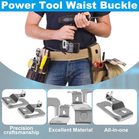 10PCS Replacement Belt Clip Hook Stainless Steel Drill Tool Clips Hook Kit with Screws for Dewalt N268241 Fit for 20V Power Tools DCD980 DCD985 DC...