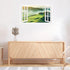 Mountain View Wall Stickers 3D Fake Window Wall Stickers Nature Scenery Wall Stickers Murals Removable Landscape Wall Decals Peel and Stick Remova...