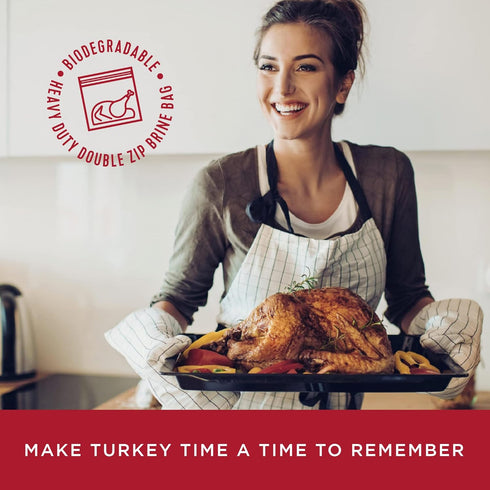 Turkey Perfect by Fire & Flavor All-Natural Herb Brine Kit, Brine & Bag Included, 12oz...