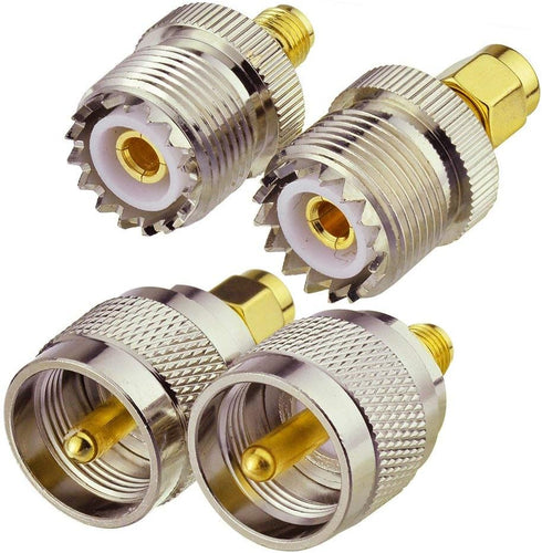 Superbat UHF to SMA Adapter, UHF Male/Fmale (PL259/SO239) to SMA Male/Female Connector RF Coax Coaxial Adapter Kit...