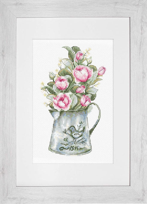 Cross Stitch Kit Luca-S - Bouquet with Roses, B7006...