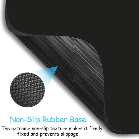 Mini Mouse Pad, 6x6 Inches, Waterproof Non-Slip Rubber Base, for Laptop, Keyboard Tray, Wireless Mouse, Home, Office, Travel (Black)...