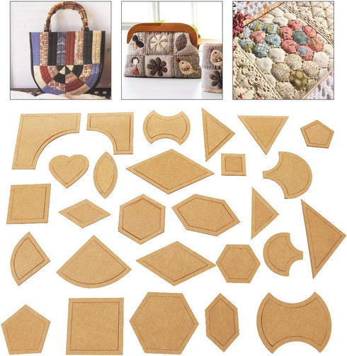 54 Pcs/Set Quilting Templates Quilt Stencils Handmade Mixed Quilt Templates Sewing Patterns Set Quilter Styling Tool Clear Acrylic Stencil DIY Too...