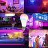 RGB Color Changing Light Bulb with Remote Control, 15W LED Light Bulb E27/E26 6500K White A21 600LM 16 Color Choices Multicolor Dimmable Flood Lig...