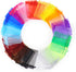 50pcs Drawstring Organza Jewelry Candy Pouch Christmas Wedding Party Favor Gift Bags (3.5x4.5, Mixed Color)...