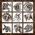 Dragon Stencil | Inspirational Fantasy Aztec Japanese Awesome Graffiti Dragon Stencils for Painting on Wood, Glass, Wall, Rock, Fabric, Walls, Can...