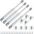 4 Pcs Gas Springs, 100N/22.5LB Gas Struts Lift Supports, Gas Shocks, Soft Close Hinges, Furniture Cabinet Door Lid Stay, Hydraulic Gas Lift Spring...