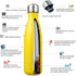 BJPKPK 17oz Insulated Stainless Steel Water Bottles,Sports Water Bottles Keep Cold for 24 Hours and Hot for 12 Hours,BPA Free for Travel,Goldenrod...