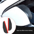2 PCS Car Carbon Fiber Rear View Mirror Rain Eyebrow, 7.1" x 2.2" PVC Flexible Waterproof Reflective Protective Board, Rainwater Deflector to Main...