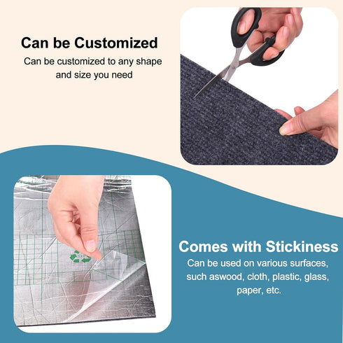 Palksky Climbing Cat Scratcher Mat, 3PCS 23.6"X11.8" Trimmable Self-Adhesive Cat Scratching Board, DIY Cat Scratching Pads for Couch Furniture Wal...