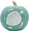 Needzo Turquoise Faux Pumpkins Nautical Bathroom Decor for Vacation Homes, Fall at The Beach Fake Pumpkin with Glittery Painted Turtle, 7 Inches...
