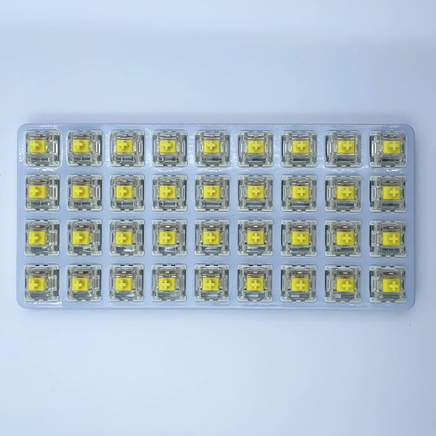 DRAOZA Gateron Pro 2.0 Switch 3-Pin Prelubricated RGB Yellow Red Brown Compatible MX Mechanical Keyboard (72pcs Pro 2.0 Yellow)...