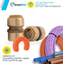 SharkBite 3/4 Inch Water Heater Connection Kit, Push to Connect Brass Plumbing Fittings, PEX Pipe, Copper, CPVC, PE-RT, HDPE, 22441LF...