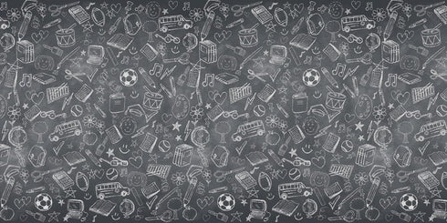 Fadeless Bulletin Board Paper, Fade-Resistant Paper for Classroom Decor, 48” x 12’, School Doodles, 1 Roll...