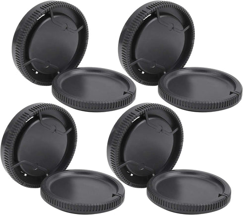 4Pcs Lens Rear Back Cover Body Front Cover Cap Set for Sony A Mount Lens Camera...