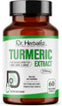 Dr. Herbalist Turmeric Curcumin Root Extract Capsules 250mg - 60 Capsules | Non-GMO | Vegetarian | High Potency I AKA Haldi Capsules (1 Pack: 60 C...