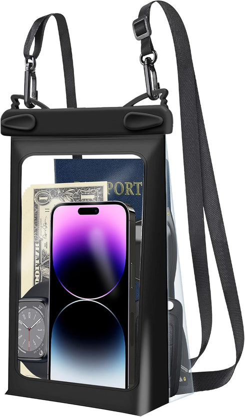 Universal Oversized Floating Waterproof Pouch with Lanyard,Underwater Dry Bag for iPhone 15 14 13 12 11 Pro Max XS XR X,Samsung Galaxy S24 S23 S22...
