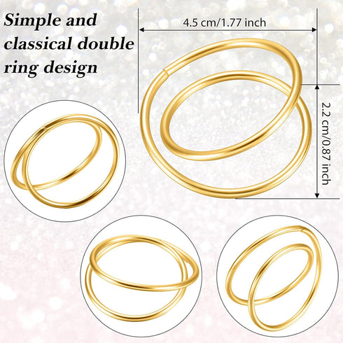 12 Pieces Gold Napkin Rings Metal Spiral Sliver Pink Napkin Rings Buckles Simple Alloy Serviette Holder for Weddings Dinner Party Table...