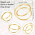 12 Pieces Gold Napkin Rings Metal Spiral Sliver Pink Napkin Rings Buckles Simple Alloy Serviette Holder for Weddings Dinner Party Table...