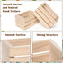 4 Pack Mini Rustic Wooden Crates, Decorative Wood Crates Unfinished Wood Box, Crate Box Wooden Storage Box for Kitchen, Office, Bedroom, Closet, R...