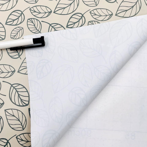 Yifely Leaf Shelving Paper Decorative Self-Adhesive Shelf Liner Dresser Drawer Locker Sticker 17.7 Inch by 9.8 Feet...