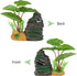 COOSPIDER Betta Fish Leaf Pad Hammock Aquarium Decoration Cichlid Fish Tank Resin Rock Mountain Cave Ornaments Fish Bowl Decorations for Sleeping ...