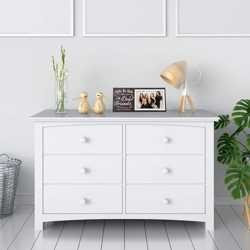 Jetec Wooden Friends Picture Frame 12 x 5.5 Inch Photo Frame Graduation Day Dear Friends Gifts Long Distance Friendship Photo Gifts(Brown)...