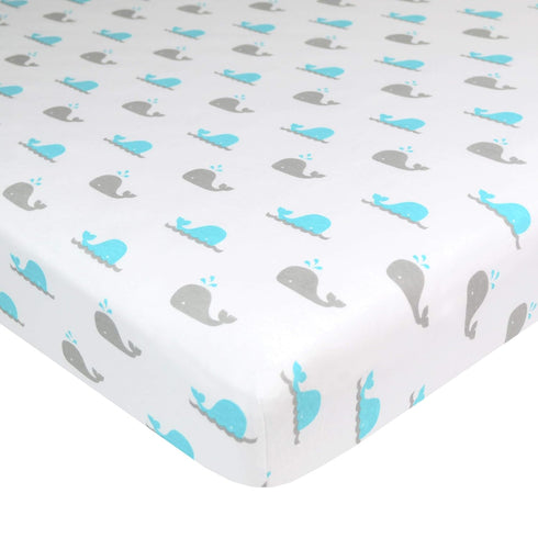 American Baby Company 100% Natural Cotton Fitted Mini Crib Sheet 38" x 24" - Soft & Breathable Small Nesting Portable Crib Sheet, Fits Pack N Play...