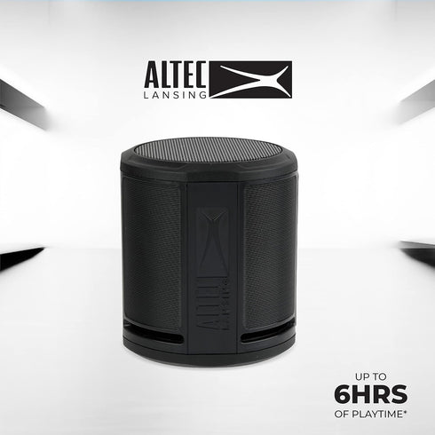 Altec Lansing HydraMicro - Waterproof Bluetooth Speaker, Lightweight & Portable Speaker for Travel & Outdoor Use, Black...