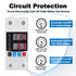 Smart Circuit Breaker with Energy Monitoring - Adjustable 1-63 Amp AC110V DC85-300V Over/Under Voltage & Overcurrent Protection Intelligent Relay ...