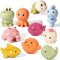 Bath Toys for Babies 6-12 Months, 10PCS Squirt Bath Toys Ocean Animals Bathtub Float Toy Water Table Toys Toddler Birthday Presents for Preschool ...
