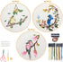 FOCCTS Hummingbird and Flower Embroidery Kit, DIY Embroidery Kits with Patterns and Instructions Hoops Needles Threads, Embroidery Starter Kit for...