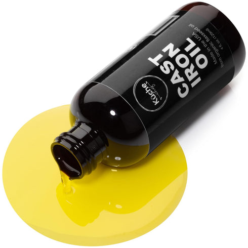Organic Cast Iron Oil & Cast Iron Conditioner – Made from Flaxseed Oil grown and pressed in the USA – Creates a Non-Stick Seasoning on All Cast Ir...