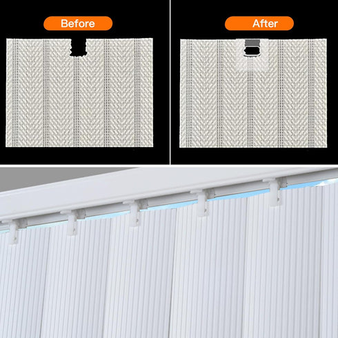 60 PCS (30 Sets) Vertical Blind Repair Tabs of blind repair kit/vertical blind repair kit/blind fixer tabs/Clear Vertical Blind Repair Tabs/Vertic...