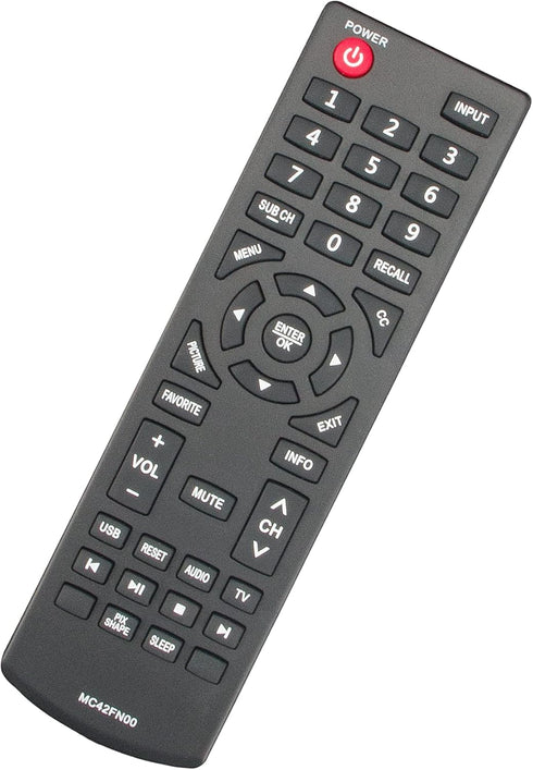 MC42FN00 Sub MC42FN01 Replacement Remote Control for Sanyo LCD TV FW32D25T FW42D25T FW65D25T...