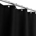 Stall Shower Curtain Fabric 36 x 72 Inch, Waffle Weave, Hotel Luxury Spa, 230 GSM Heavy Duty, Water Repellent, Black Pique Pattern Decorative Bath...