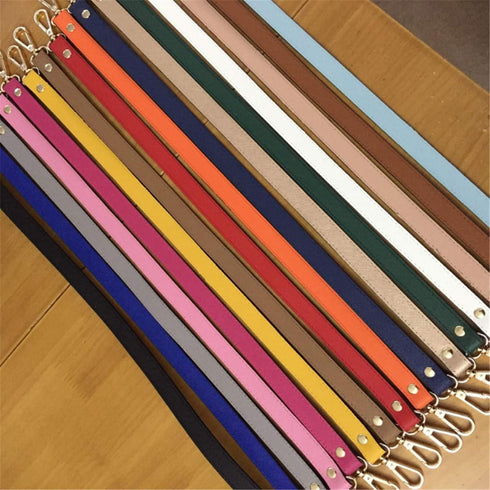 ESUPPORT Purse Straps Replacement Leather Handbags Shoulder Bag Wallet DIY 23.62 Inch Long Silver Metal Buckle...