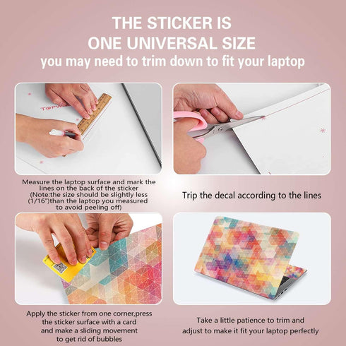 Laptop Notebook Skin Sticker Cover Decal Fits 12 13 13.3 14 15 15.4 15.6 inch Laptop Protector Notebook PC | Easy to Apply, Remove and Change Styl...